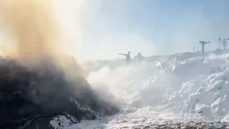 Kahramanmaraş'ta 300 ton saman yanarak küle döndü