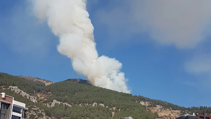 Kahramanmaraş'ta Ahır Dağı'nda orman yangını! Ekipler teyakkuzda