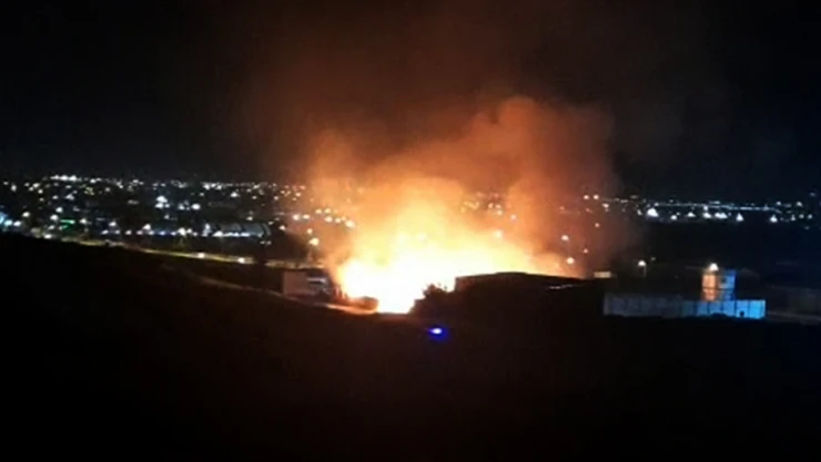 Kahramanmaraş'ta ahşap fabrikası küle döndü