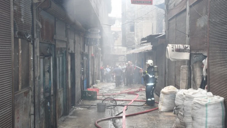 Kahramanmaraş'ta bakır atölyesinde yangın