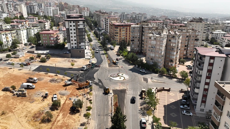 Kahramanmaraş'ta bir bulvarın daha ulaşım güvenliği arttırılıyor