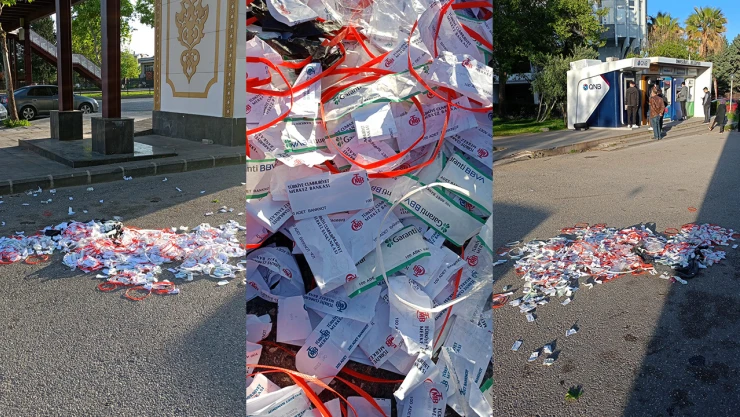 Kahramanmaraş'ta çevreyi kirleten bankalara tepki