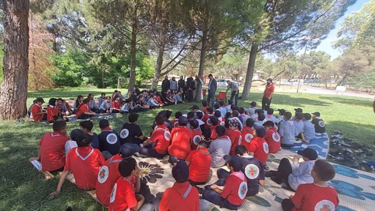 Kahramanmaraş'ta Diyanet İzcilik Kulübü'nden anlamlı kamp etkinliği