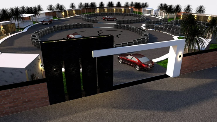 Kahramanmaraş'ta drift pisti için ilk kazma vuruldu