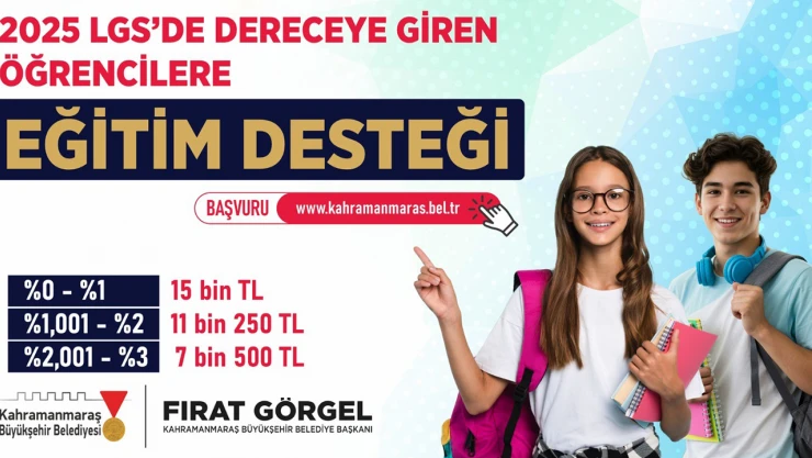 Kahramanmaraş'ta eğitime destek, başarıya ödül