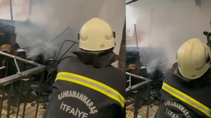 Kahramanmaraş'ta ev yangını korkuttu
