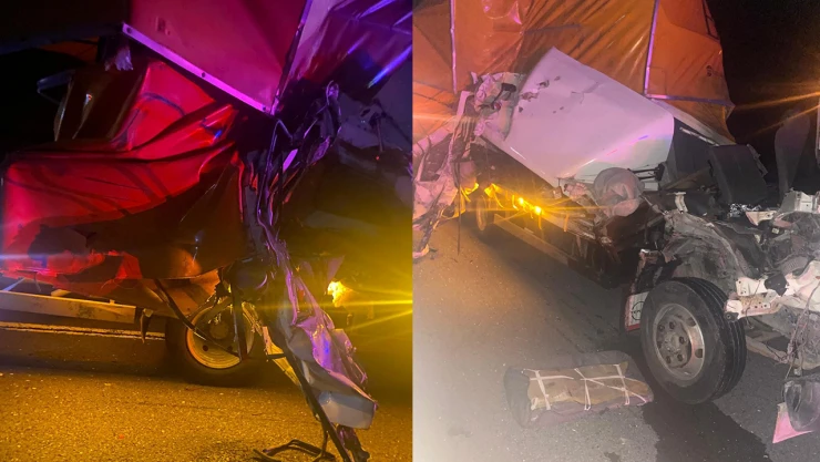 Kahramanmaraş'ta feci kaza! Kamyonet tıra çarptı, 1 ölü 1 yaralı