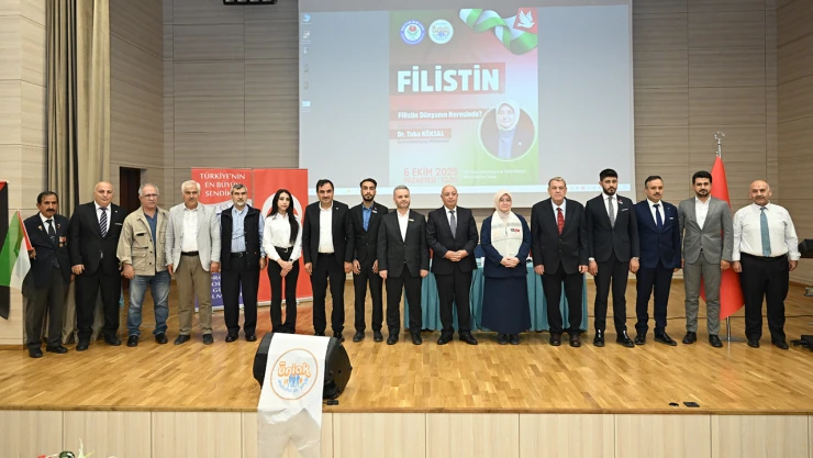 Kahramanmaraş'ta Filistin dünyanın neresinde konferansı verildi
