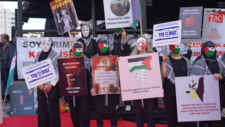 Kahramanmaraş'ta, Filistin'e destek eylemleri sürüyor