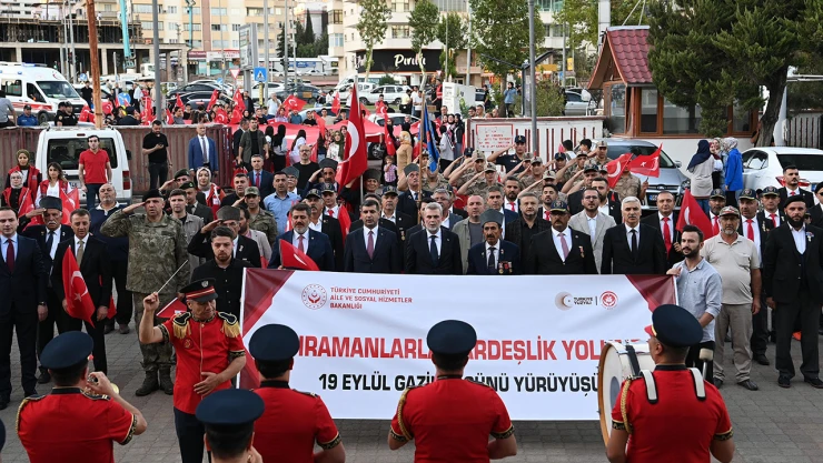 Kahramanmaraş'ta Gaziler Günü kortej yürüyüşü düzenlendi