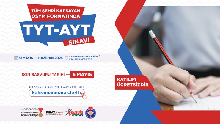 Kahramanmaraş'ta gerçek sınav formatında YKS provası