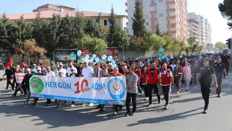 Kahramanmaraş'ta her gün 10 bin adım etkinliği