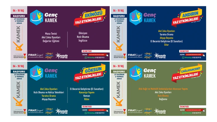 Kahramanmaraş'ta her ilçeye yaz kursu