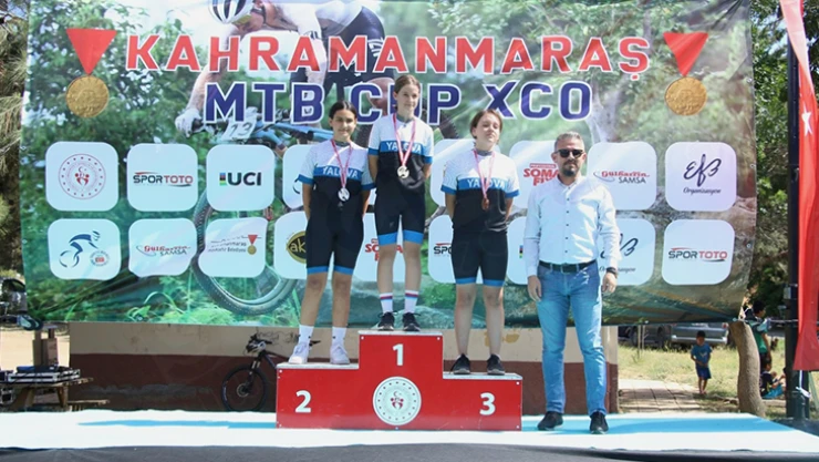 Kahramanmaraş'ta ilk kez düzenlenen dağ bisikleti yarışları nefes kesti