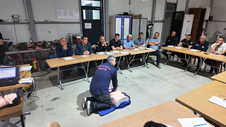 Kahramanmaraş'ta itfaiye erlerine hayat kurtaran eğitim