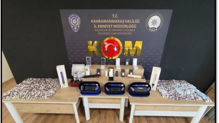 Kahramanmaraş'ta kaçakçılık ve uyuşturucu operasyonu