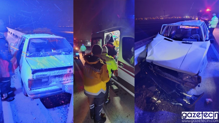 Kahramanmaraş'ta kontrolden çıkan otomobil bariyerlere çarptı! 2 yaralı