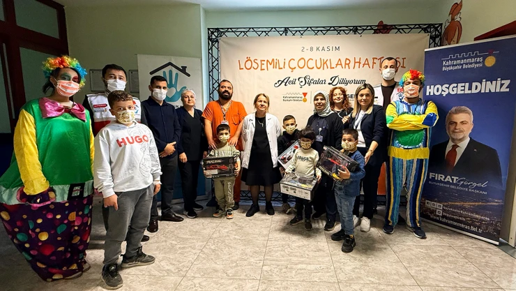 Kahramanmaraş'ta lösemili çocuklara moral etkinliği