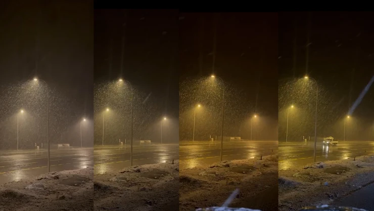 Kahramanmaraş'ta mevsimin ilk karı yağdı