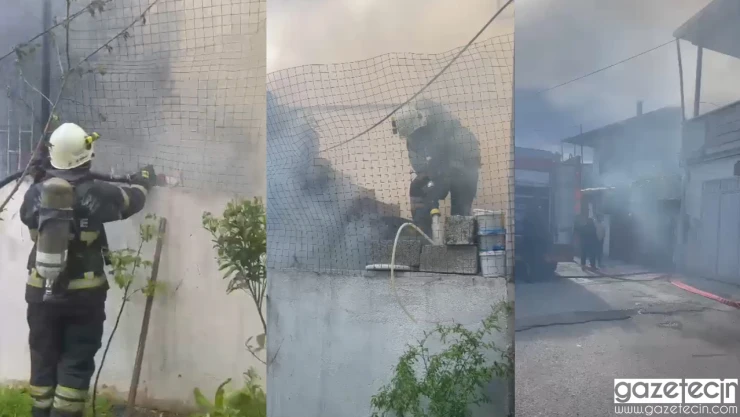 Kahramanmaraş'ta müstakil evde korkutan yangın