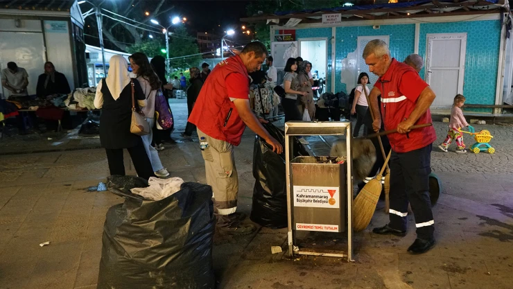 Kahramanmaraş'ta ortak kullanım alanları bayrama hazırlandı