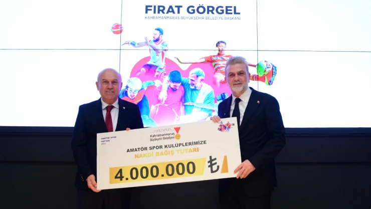 Kahramanmaraş'ta spor altyapısına 8 milyonluk destek