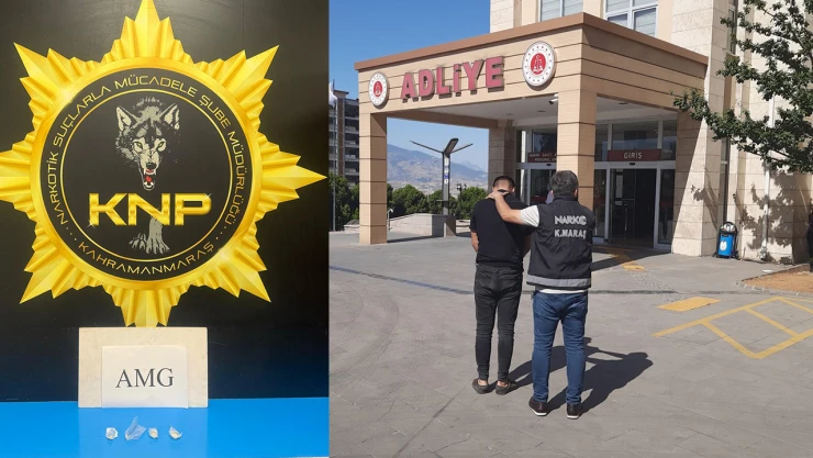 Kahramanmaraş'ta suçüstü yakalanan uyuşturucu ticareti şüphelisi tutuklandı