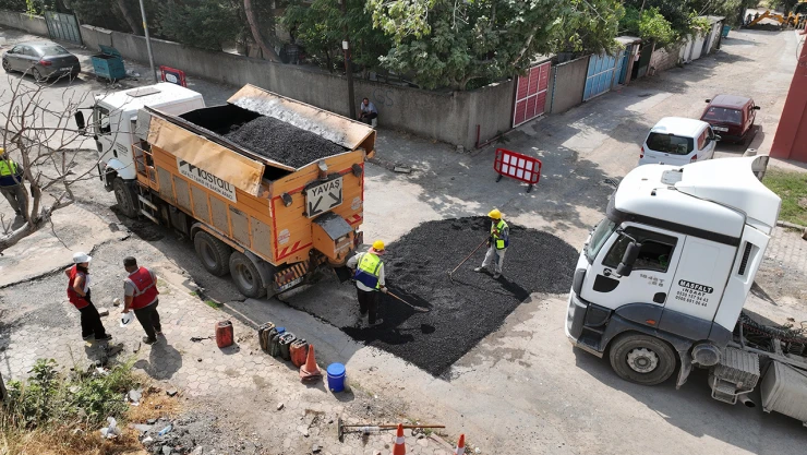 Kahramanmaraş'ta tamamlanan altyapının ardından üstyapı tamiratları başladı