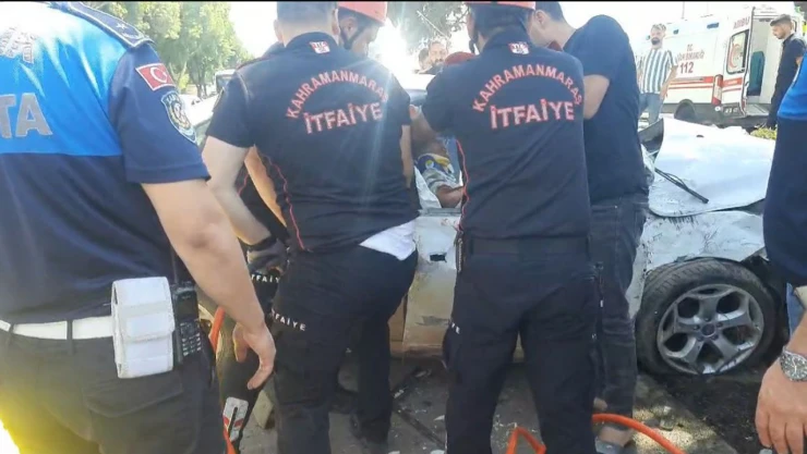 Kahramanmaraş'ta trafik kazası! 4 kişi yaralandı