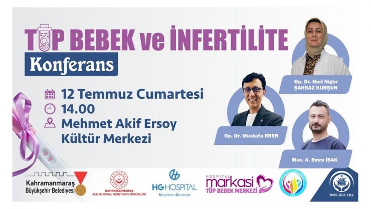 Kahramanmaraş'ta Tüp Bebek ve İnfertilite konferansı düzenlenecek
