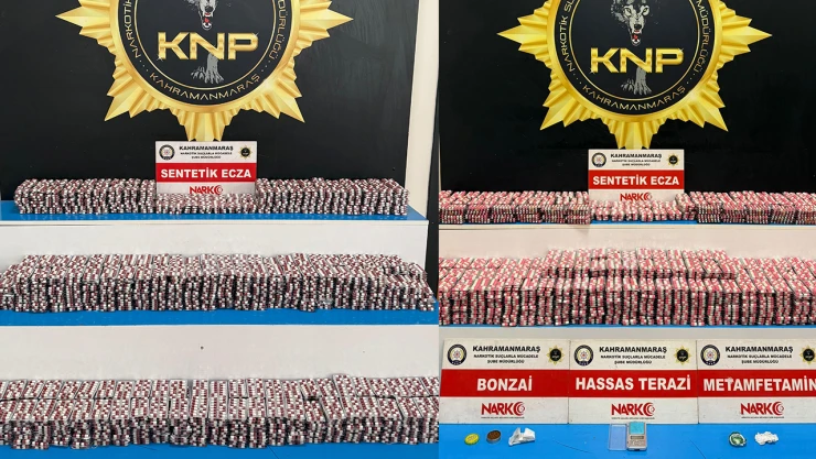 Kahramanmaraş'ta uyuşturucu tacirlerine operasyon