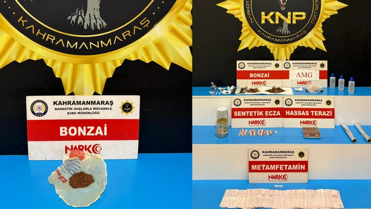Kahramanmaraş'ta uyuşturucu tacirlerine operasyon