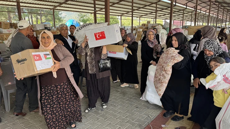 Kahramanmaraş'tan Gazze'ye 3 tır insani yardım gönderildi