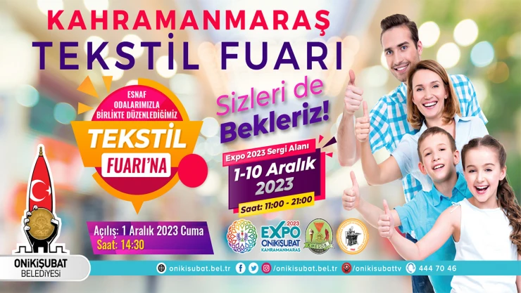 Kahramanmaraş Tekstil Fuarı, EXPO 2023'de kapılarını açıyor