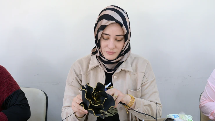 Kahramanmaraşlı kadınlar, hem sosyalleşiyor hem üretiyor