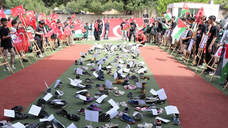 Kahramanmaraşlı öğrencilerden Gazze'ye yürek yakan destek mesajı