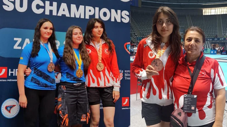 Kahramanmaraşlı sporcu Avrupa üçüncüsü oldu