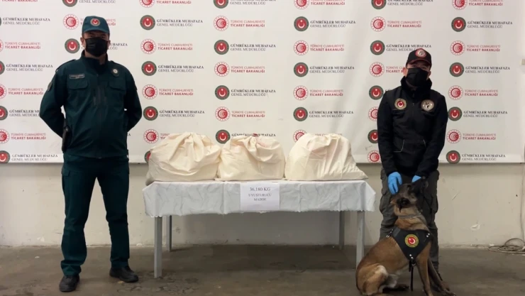 Kapıkule'de bir kamyonette 36 kilo 180 gram kokain ele geçirildi