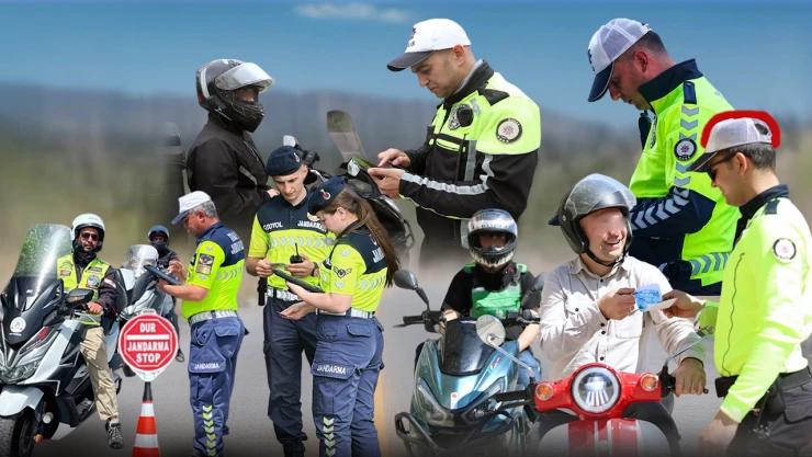 Kask takmayan 475 bin 976 sürücüye işlem yapıldı