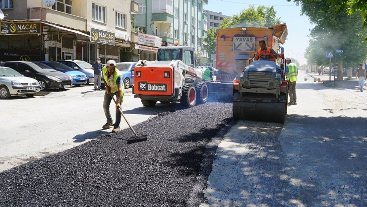 KASKİ, altyapısı tamamlanan yollarda asfalt çalışmalarını sürdürüyor