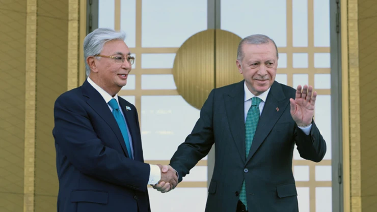 Kazakistan Cumhurbaşkanı Tokayev Cumhurbaşkanlığı Külliyesinde