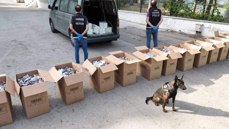 Koliler dolusu uyuşturucu hap ele geçirildi