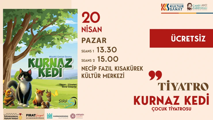 Kurnaz Kedi minik izleyiciler için sahne alacak