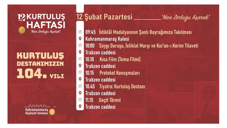 Kurtuluş Günü etkinliklerine davet