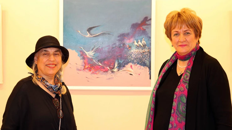 Kuşların şarkısında renkler temalı resim sergisi sanatseverleri bekliyor