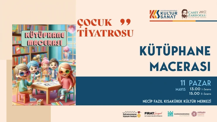 Kütüphane Macerası minik izleyicileri için sahne alacak