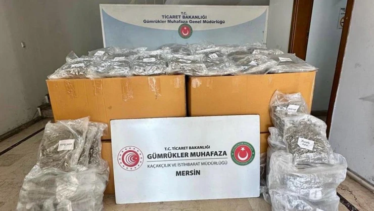 Limanı'ndaki konteynerde 587 kilogram esrar ele geçirildi