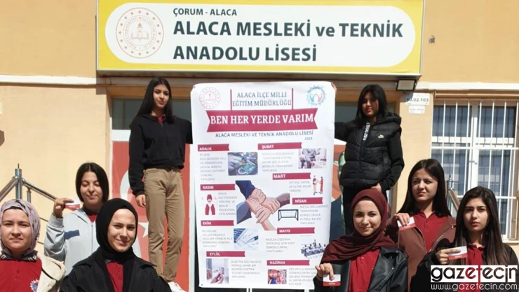 Meslek lisesi öğrencilerinden, Ben Her Yerde Varım projesi hayat geçti