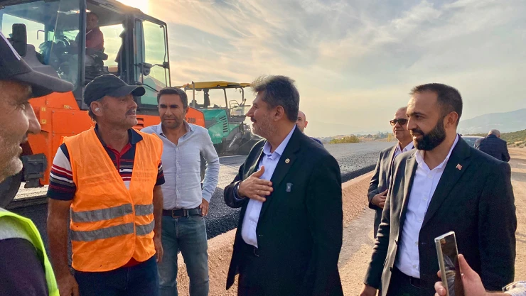 Milletvekili Debgici, Dulkadiroğlu-Çağlayancerit yolundaki çalışmaları inceledi