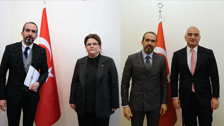Milletvekili Özdemir, önce Kültür ve Turizm daha sonra Aile ve Sosyal Hizmetler Bakanıyla görüştü